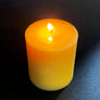 Organic pillar beeswax candles set